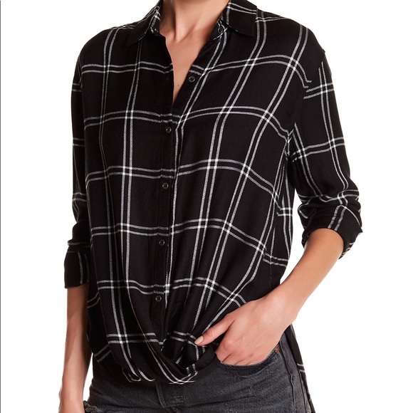 RUNS SMALL Rip Curl Seabird black flannel shirt - Picture 4 of 9